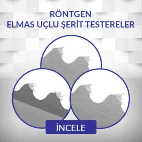 Elmas Uçlu Şerit Testereler