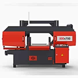 500x750 Yarı-Otomatik Sütunlu Şerit Testere Makinası